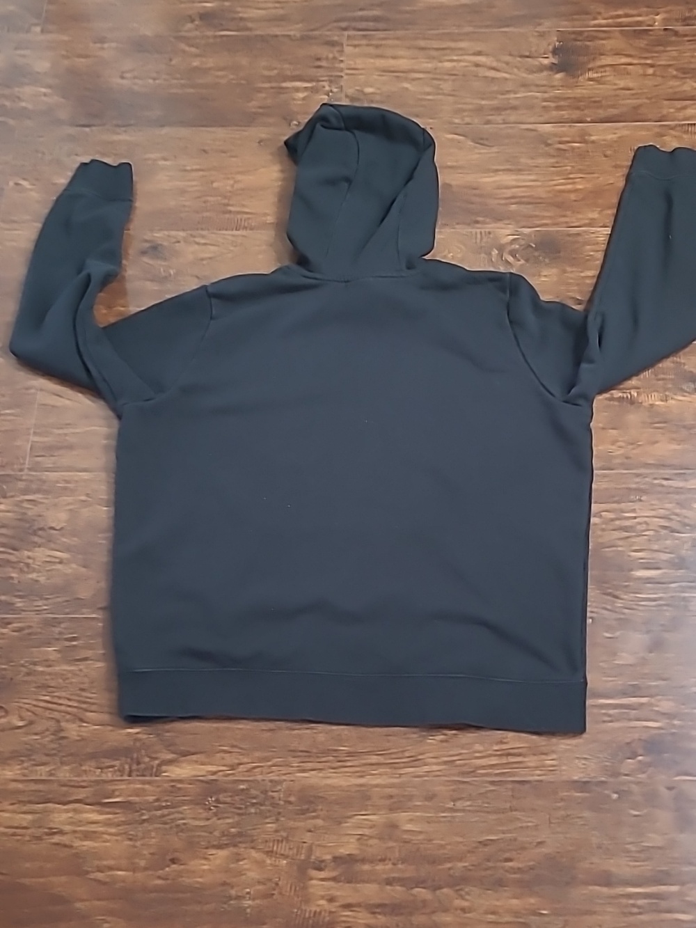 Nike Black Hoodie with White Logo Size Xl Fleece Lining - Picture 6 of 7
